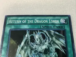 RETURN OF THE DRAGON LORDS SUPER RARE 1ST EDITION SR02-EN025 YUGIOH! NM FREE SH - Image 2