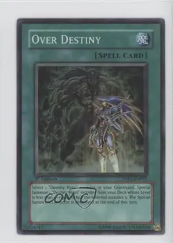 Over Destiny 1st Ed. YuGiOh Aster Phoenix Duelist Pack #DP05-EN021 2007 u3f - Image 1