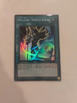 Yugioh Spell Card "Monster Reborn" INFO-EN099 Super Rare NM - Image 1