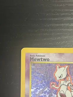 Pokemon TCG Mewtwo 10/102 Base Set Original Vintage Holo Card WOTC 1999 MP - Image 3