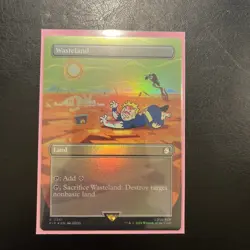 MTG English Wasteland (Borderless) NM Foil Universes Beyond: Fallout - Image 1