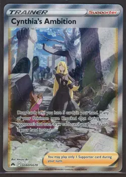 Cynthia's Ambition GG60/GG70 Crown Zenith: Galarian Gallery Pokemon card - Image 1