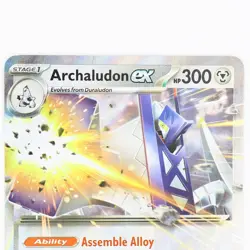 Archaludon EX 130/191 Temporal Forces Holo Rare NM Pokemon Card 2024 - Image 3