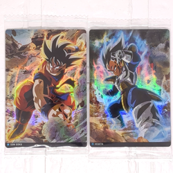 4-01 4-02 R Son Goku Vegeta Dragon Ball Itajaga Rare Plastic Trading Card New NM - Image 1