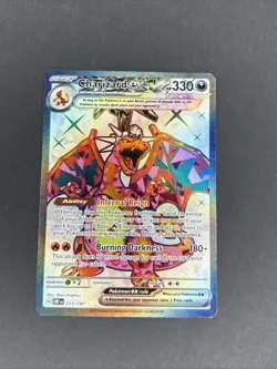 Pokemon TCG Charizard EX Holo Full Art Ultra Rare Card 215/197 Obsidian Flames - Image 1