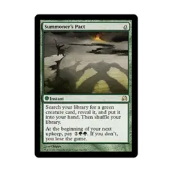 WOTC MtG Modern Masters 2013 Summoner's Pact (R) EX - Image 1