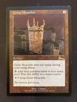 Grim Monolith Urza's Legacy MTG Magic the Gathering Cards See Photos - Image 1