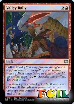 Valley Rally 0159 MTG Bloomburrow Uncommon NP Foil - Image 1