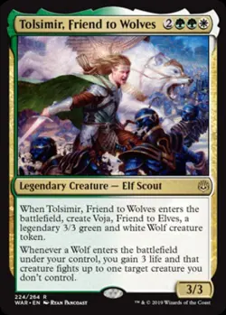 Tolsimir, Friend to Wolves - Near Mint MTG War of the Spark - Image 1