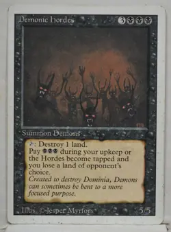 MtG Demonic Hordes Revised Reserved List - Image 1