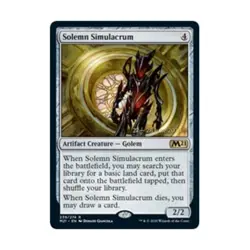 WOTC MtG Prerelease Promos Solemn Simulacrum (R) (Foil) NM - Image 1