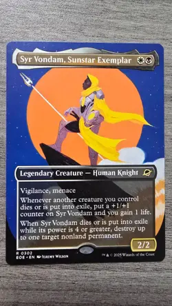 Syr Vondam, Sunstar Exemplar (Rare Borderless) #302 Edge of Eternities MTG NM - Image 1
