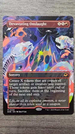 Devastating Onslaught (Mythic Borderless) #308 Edge of Eternities MTG NM - Image 1