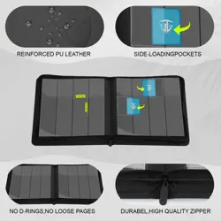 12 Pocket Trading Card Binder for 720 Cards | Compatible with YuGiOh MTG - Image 4