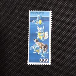 Blastoise No.009 Pokemon Stamp Rare Shogakukan Japanese Nintendo From Japan - Image 1