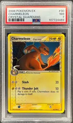 PSA 7 - CHARMELEON [DELTA] - 30/100 - CRYSTAL GUARDIAN 2006 EX ERA POKEMON - 3P - Image 1