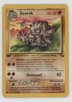 Graveler German 1st Ed. Pokemon Fossil #37 1999 15fy - Image 1