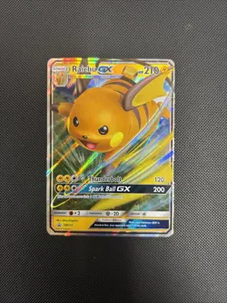 Pokemon TCG Raichu GX SM213 Black Star Promo Full Art Holo Ultra Rare - Image 1