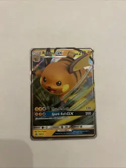 Pokemon TCG Raichu GX SM213 Black Star Promo Full Art Holo Ultra Rare - Image 1