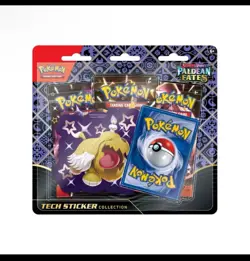 Pokemon TCG Paldean Fates Tech Sticker Collection 3 Packs - Greavard - Image 1