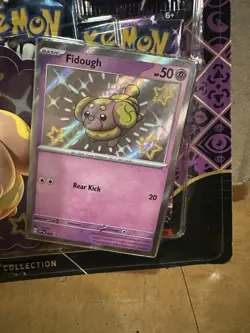 Pokemon Paldean Fates Tech Sticker Collection 3 Booster Pack Blister- Fidough - Image 2