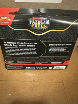 Pokemon Paldean Fates Tech Sticker Collection 3 Booster Pack Blister- Fidough - Image 3