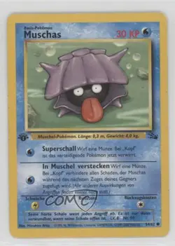 Shellder German 1st Ed. Pokemon Fossil #54 1999 15fy - Image 1