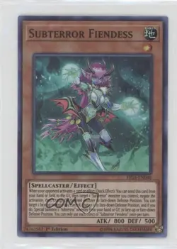 Super Rare - Subterror Fiendess 1st Ed. YuGiOh Fists of the Gadgets 00jz - Image 1