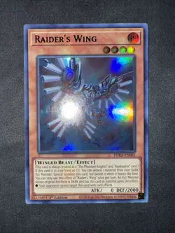 Yugioh TCG Raider's Wing PHRA-EN001 Phantom Rage Ultra Rare 1st Edition NM - Image 1