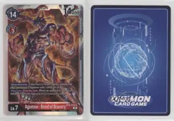 2021 Digimon Card Game - Double Diamond Super Rare Bond of Bravery Agumon 3g6 - Image 3