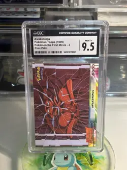 CGC 9.5 Awakenings 1999 Topps the First Movie 2 FIRST Print Pokemon Card - Image 1