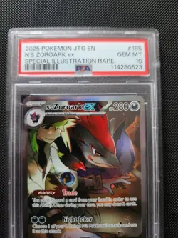 N's Zoroark ex 185/159 Sv09: Journey Together Holo PSA 10 Pokemon Card - Image 2