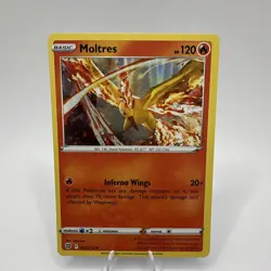 Moltres Cosmos Holo Pokemon Brilliant Stars Promo Card 21/172 Near Mint - Image 3