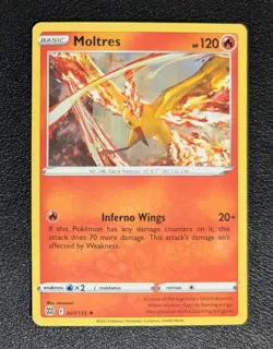 Moltres Cosmos Holo Pokemon Brilliant Stars Promo Card 21/172 Near Mint - Image 1