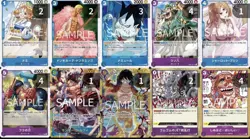 Blue Purple Luffy Deck One Piece Card With Sleeve - Image 2
