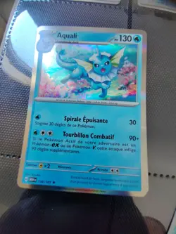 Aquali Brillante Carte Pokemon Jcc Ecarlate & Violet 151 Francais 2023# 134/165 - Image 1