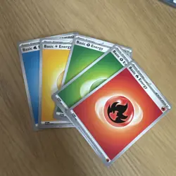 Pokemon Scarlett and Violet assorted basic energy cards x 5 - Image 1