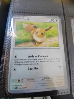 Evoli Carte Pokemon Jcc Ecarlate & Violet 151 Francais 2023# 133/165 - Image 1