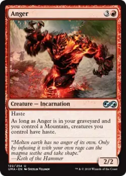 1x Anger - Foil Light Play, English Ultimate Masters MTG Magic - Image 1
