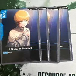 Gundam Card Game - A Show of Resolve - GD01-100 U - 4 card Playset - Image 1