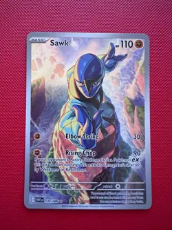 POKEMON - SAWK - 130/086 - ILLUSTRATION RARE - S&V WHITE FLARE - - Image 1