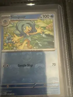 Pokemon TCG Simipour Masterball Reverse Holo 018/086 Black Bolt NM English - Image 1