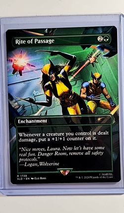 2024 MTG Magic the Gathering Secret Lair X-23 Wolverine #1739 Rite of Passage - Image 1