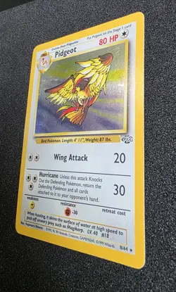 Pidgeot 8/64 Pokemon TCG Card Holo Jungle Set Rare Vintage 1999 Original WOTC - Image 3