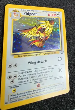 Pidgeot 8/64 Pokemon TCG Card Holo Jungle Set Rare Vintage 1999 Original WOTC - Image 4