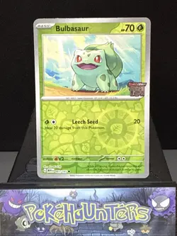 Pokemon Card Bulbasaur 001/165 Best Buy Stamped Promo Pokemon 151 Light Play - Image 1