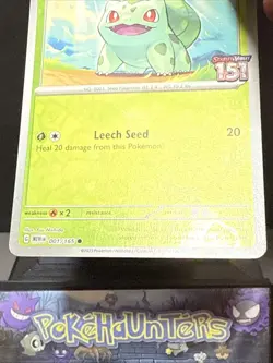 Pokemon Card Bulbasaur 001/165 Best Buy Stamped Promo Pokemon 151 Light Play - Image 3