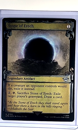 MTG Magic the Gathering LOTR Lord of the Rings Foil #702 Stone of Erech Scroll - Image 1