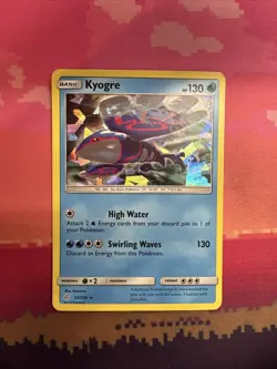 Pokemon Card Kyogre Cosmic Eclipse Cracked Ice Holo Rare 53/236 Near Mint - Image 1