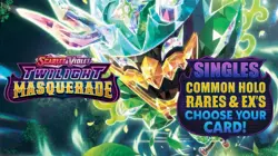 Twilight Masquerade Pokemon Singles - Common Holo Rares & Ex's Choose Your Card - Image 1